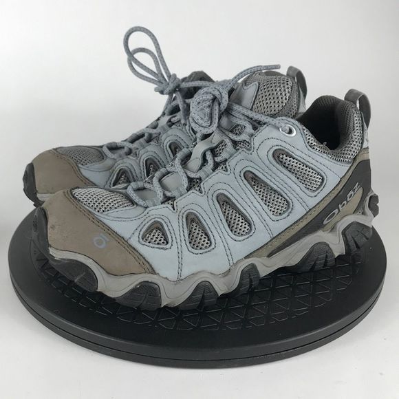No Brand Shoes - Oboz Low Top Hiking Boots Low Top Gray/Blue Women’s Size 8.5